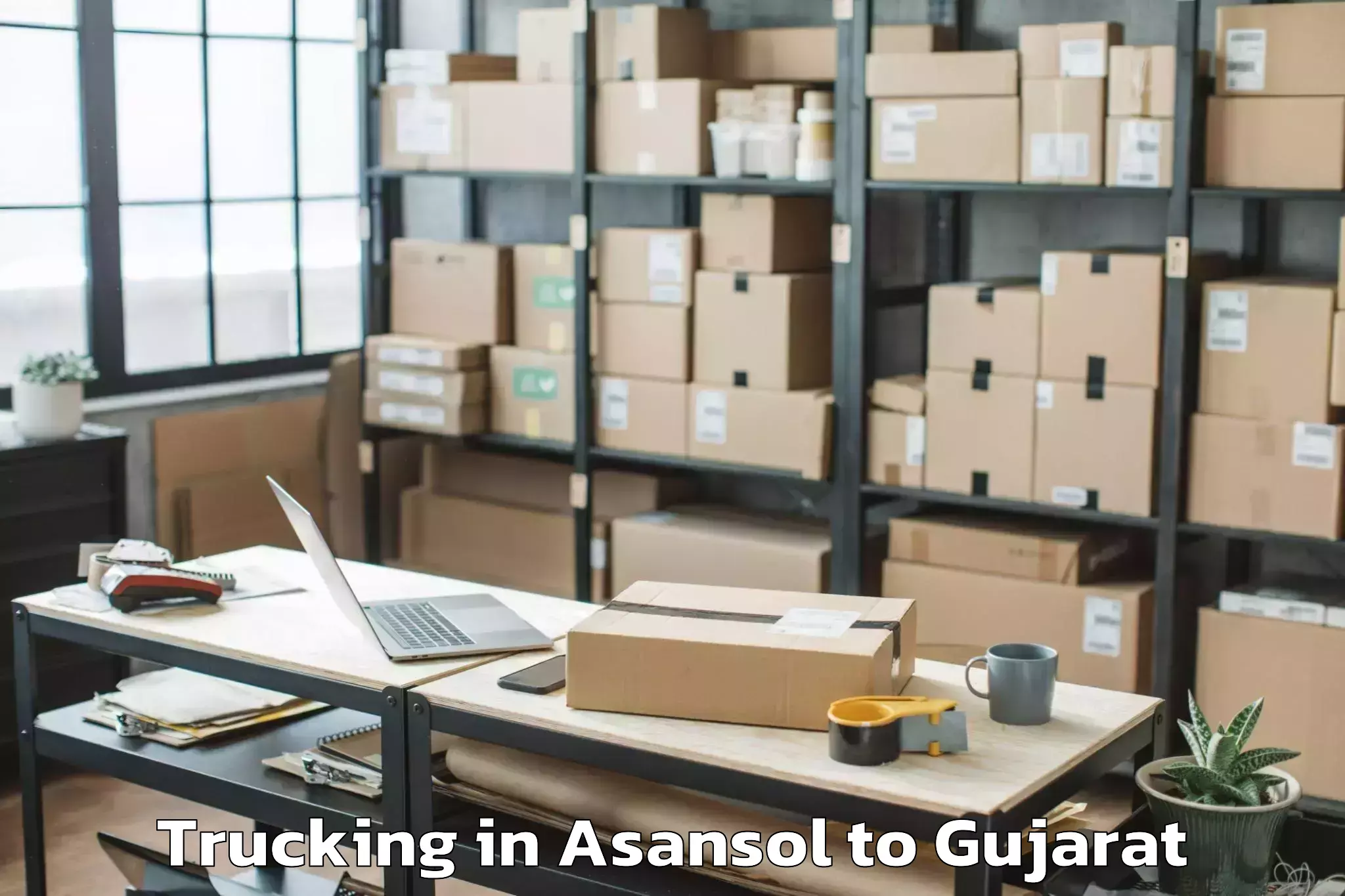 Hassle-Free Asansol to Navsari Agricultural Universit Trucking